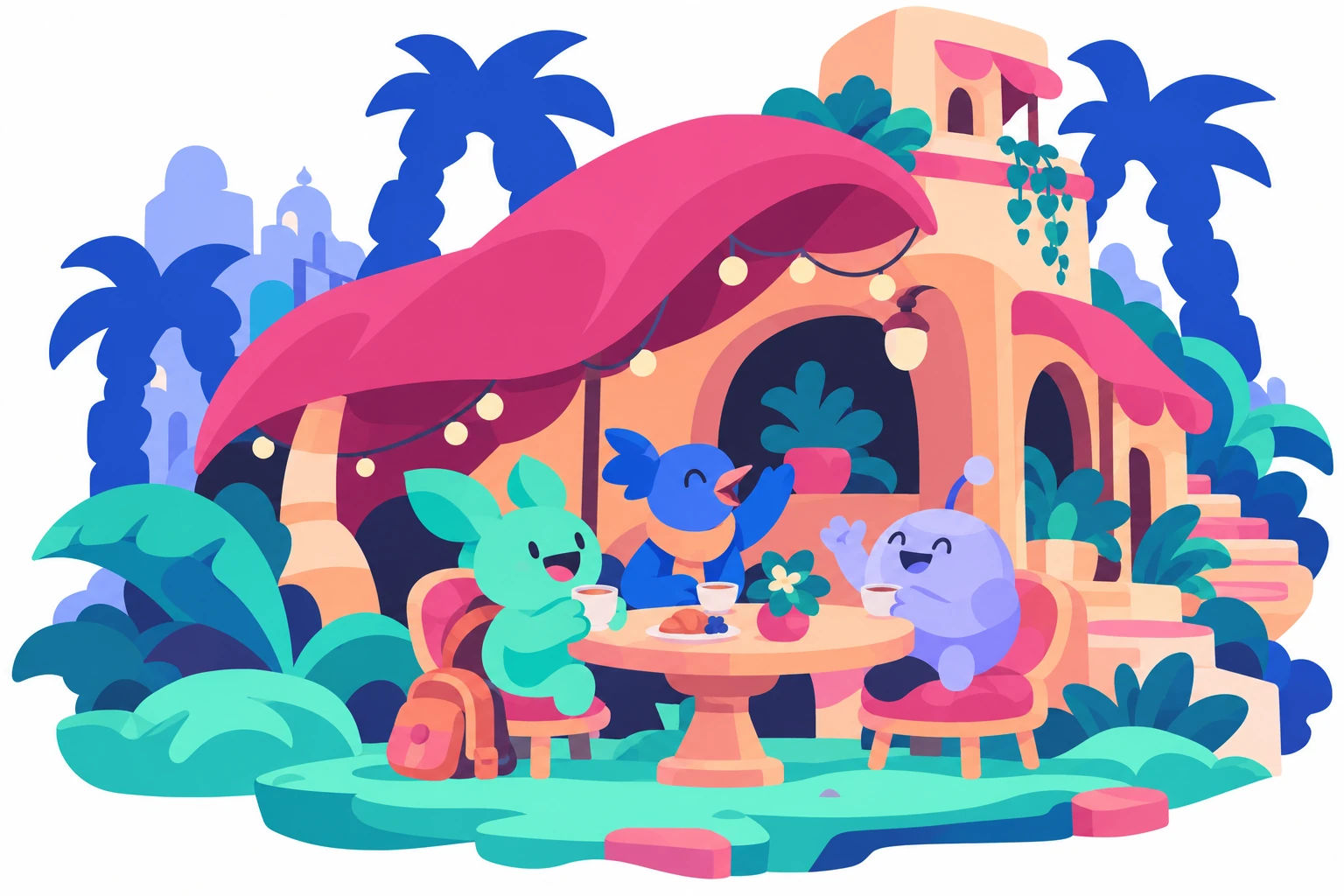 StayZ characters making connections in their new neighbourhood